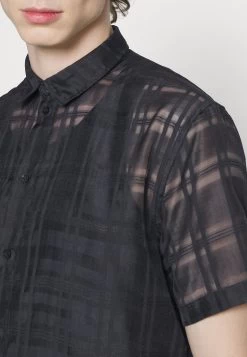 YOURTURN Mesh Shirt - Chemise - Black -Mode-YOURTURN 043b77c5d0d14fa5a654e6f104e1868e
