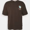 YOURTURN Graphic Tee Unisex - T-Shirt Imprimé - Brown
