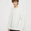 YOURTURN Tribal Embossed Unisex - Sweatshirt - Off White