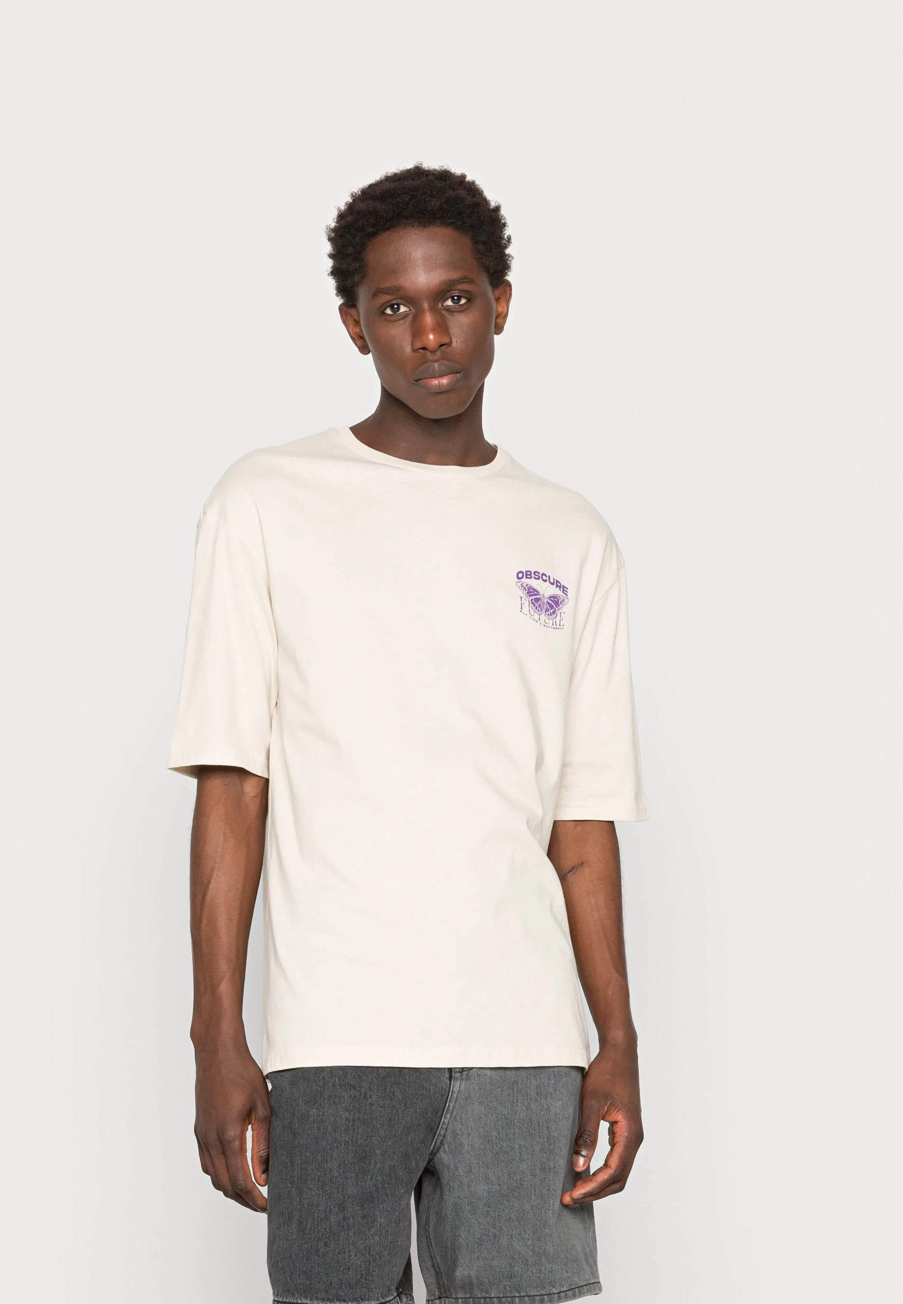 YOURTURN Nostalgia Future Tee Unisex - T-Shirt Imprimé - Grey 1 YOURTURN Nostalgia Future Tee Unisex - T-Shirt Imprimé - Grey