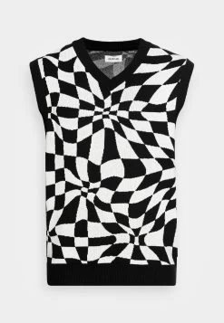 YOURTURN Distorted Check Vest Unisex - Pullover - Black/White 8 YOURTURN Distorted Check Vest Unisex - Pullover - Black/White -Mode-YOURTURN 0c905aaa1f764777bb0751bb5f4242ae