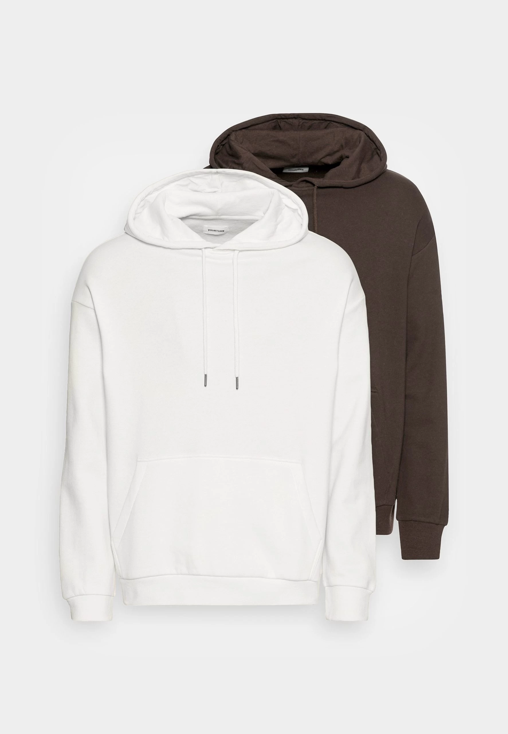 YOURTURN 2 Pack Unisex - Sweat À Capuche - Brown/Off White 5 YOURTURN 2 Pack Unisex - Sweat À Capuche - Brown/Off White – Image 5