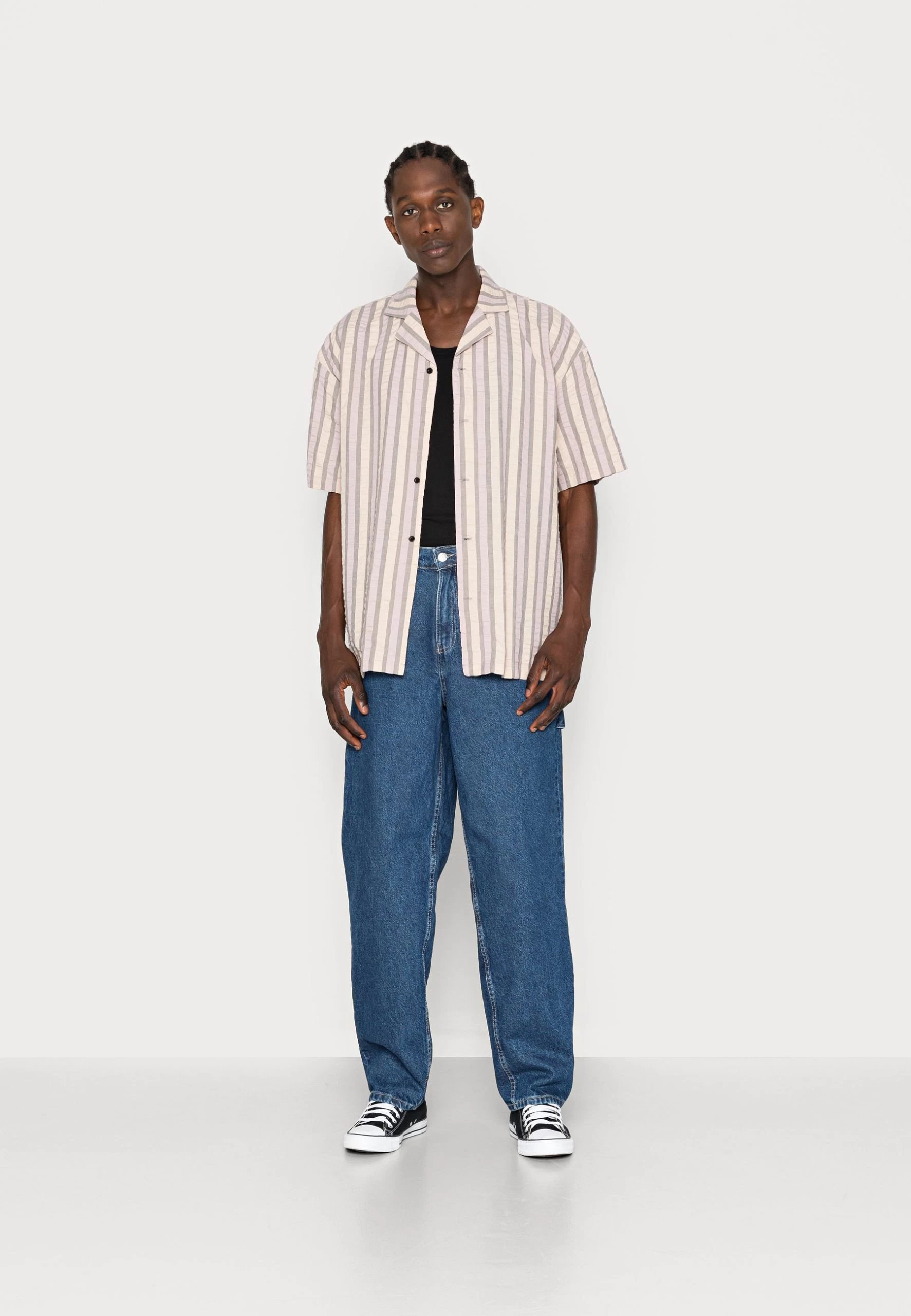 YOURTURN Unisex - Jean Boyfriend - Rinsed Denim 2 YOURTURN Unisex - Jean Boyfriend - Rinsed Denim – Image 2