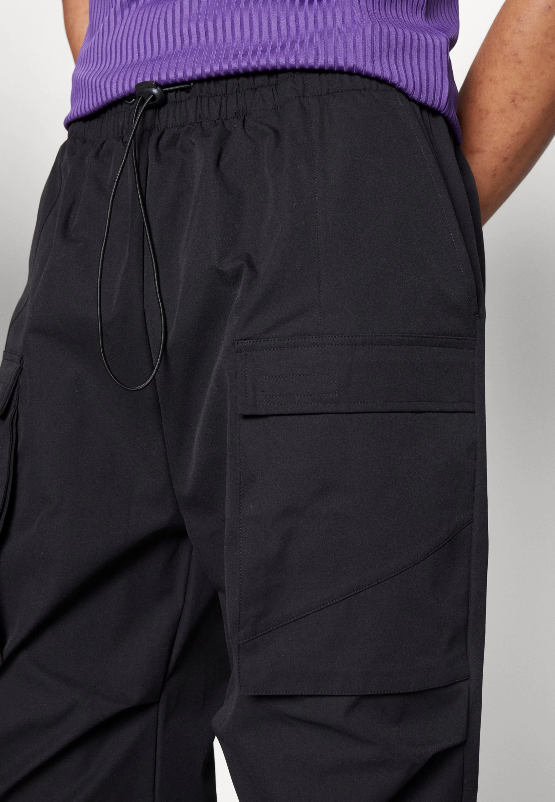 YOURTURN Unisex - Pantalon Cargo - Black 6 YOURTURN Unisex - Pantalon Cargo - Black – Image 6