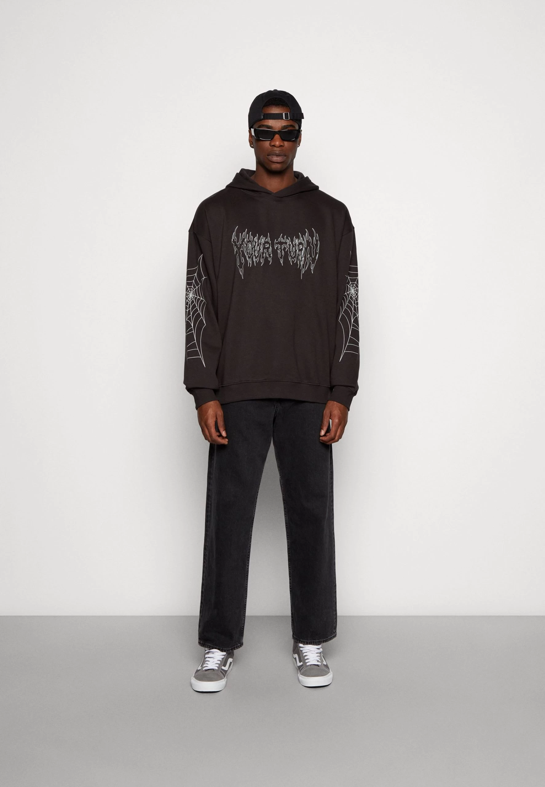 YOURTURN Spiderweb Unisex - Sweat À Capuche - Black 2 YOURTURN Spiderweb Unisex - Sweat À Capuche - Black – Image 2