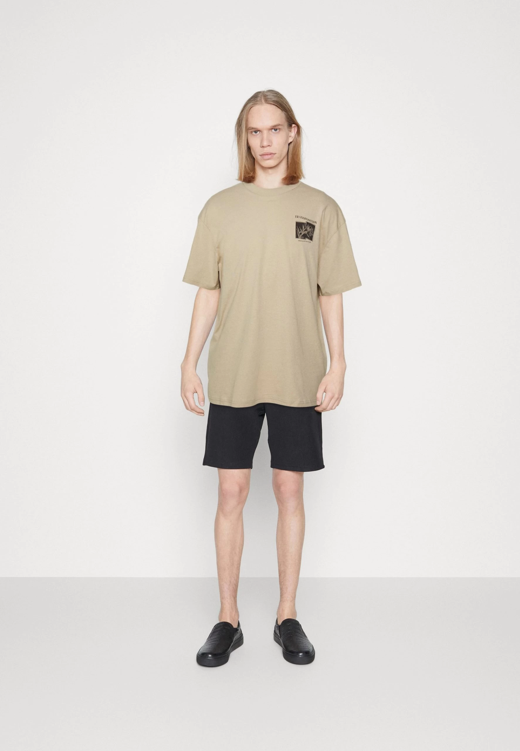 YOURTURN Unisex - T-Shirt Imprimé - Beige 2 YOURTURN Unisex - T-Shirt Imprimé - Beige – Image 2