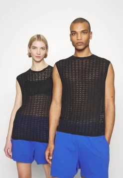 YOURTURN Sheer - Pullover - Black