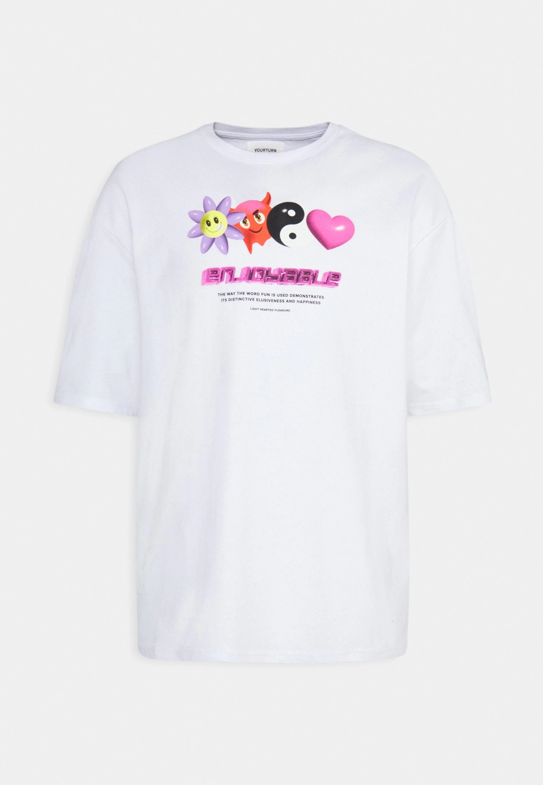 YOURTURN Unisex - T-Shirt Imprimé - White 6 YOURTURN Unisex - T-Shirt Imprimé - White – Image 6