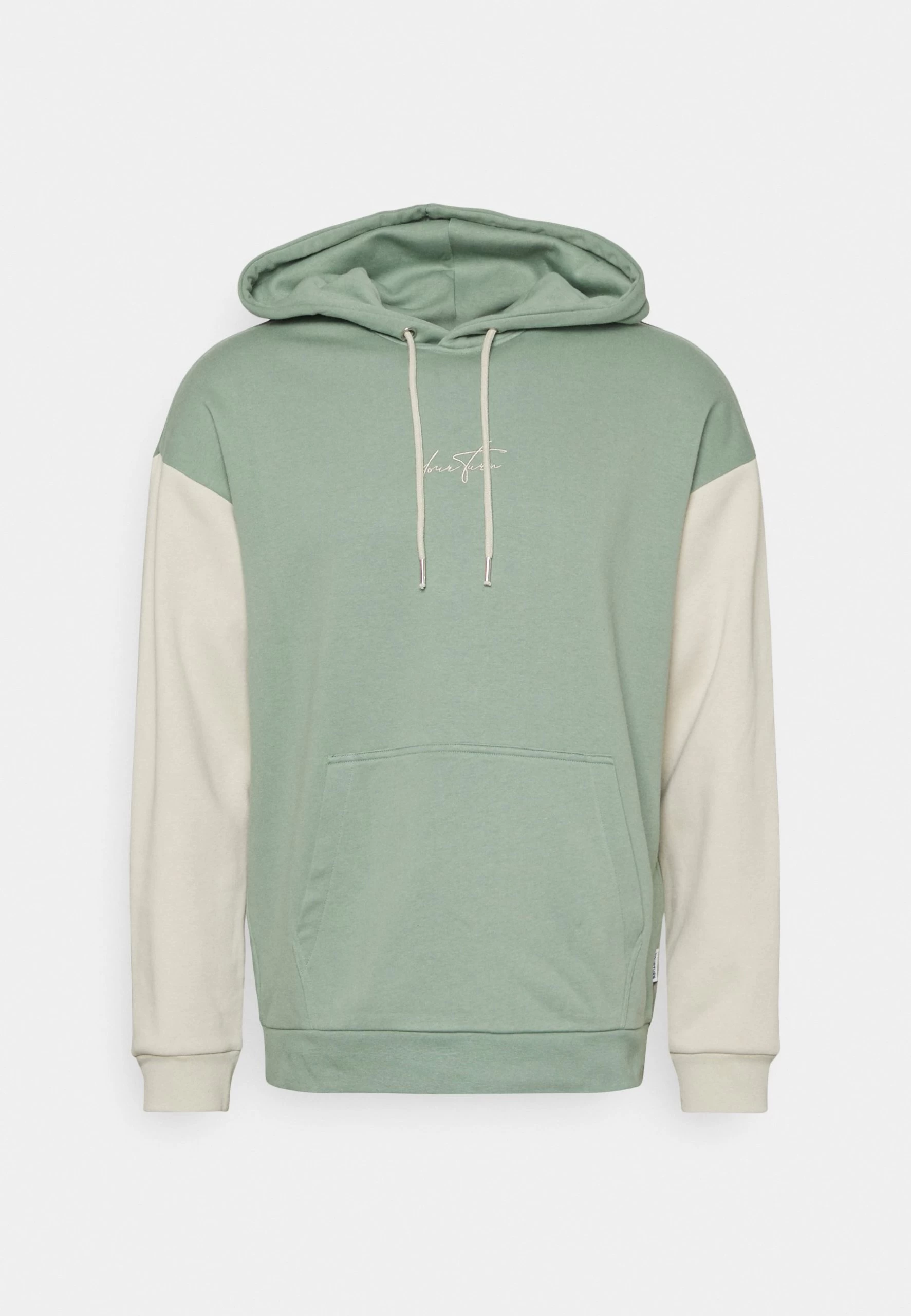 YOURTURN Unisex - Sweatshirt - Green/Beige 1 YOURTURN Unisex - Sweatshirt - Green/Beige