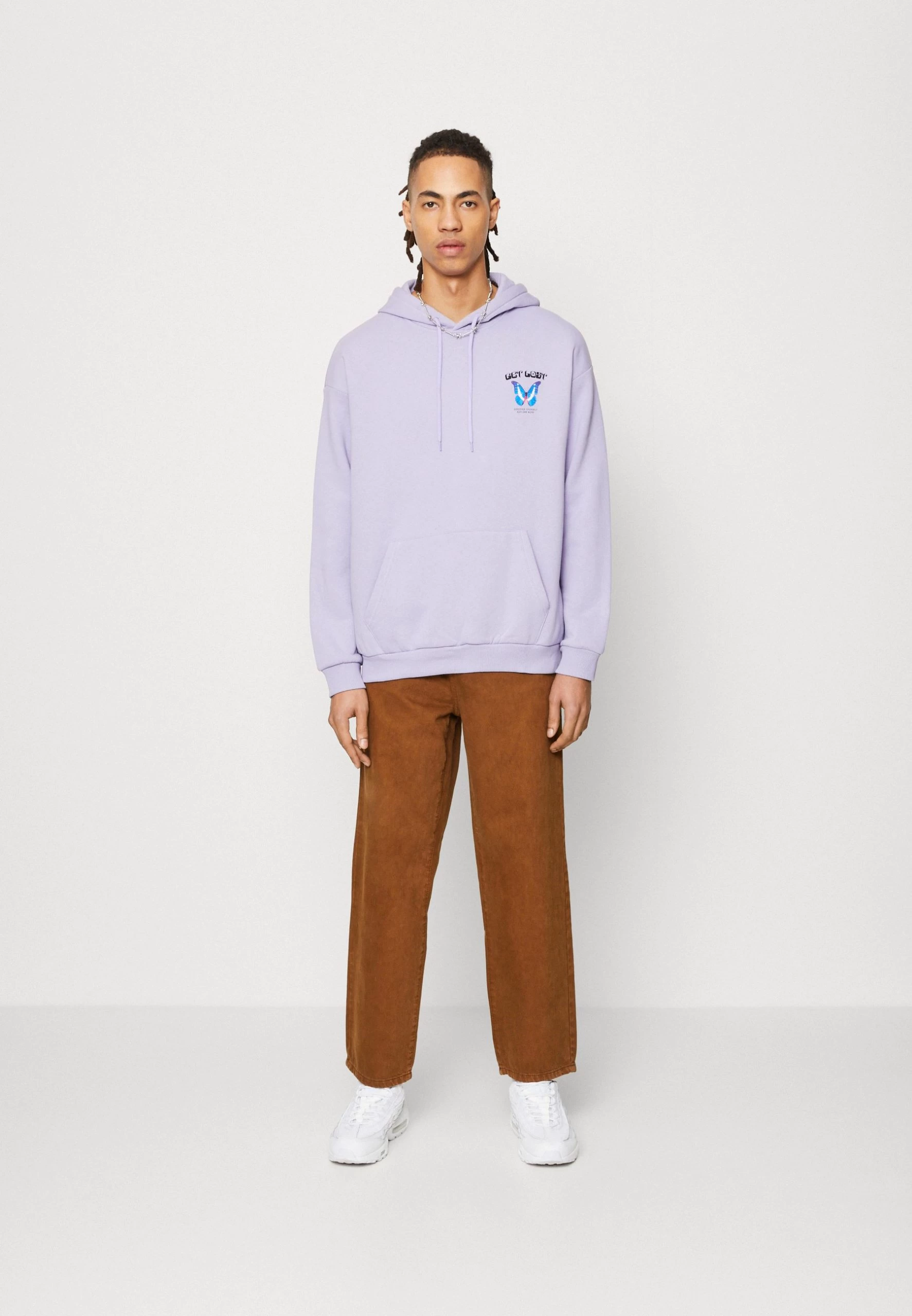 YOURTURN Unisex - Jean Boyfriend - Brown 2 YOURTURN Unisex - Jean Boyfriend - Brown – Image 2