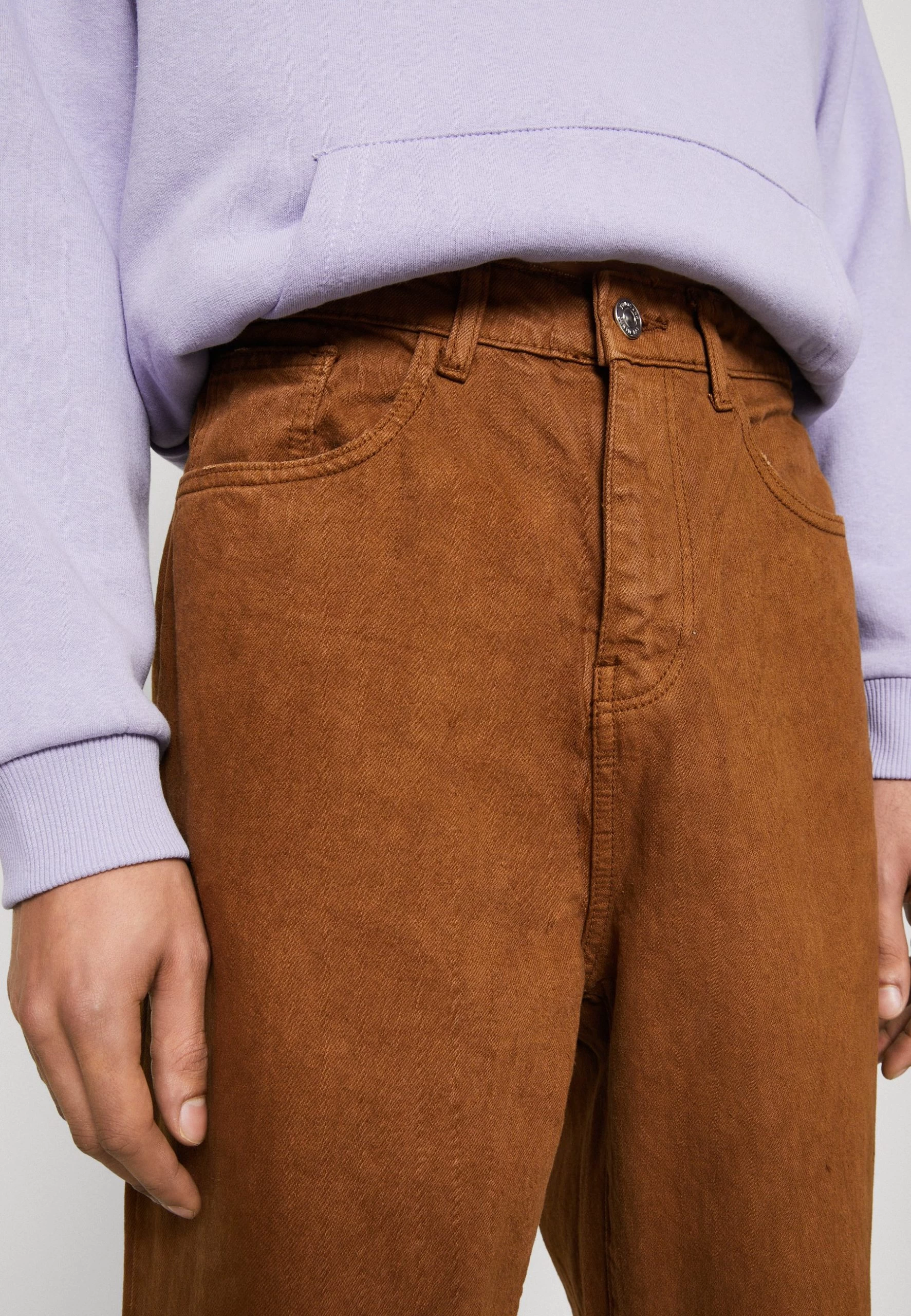 YOURTURN Unisex - Jean Boyfriend - Brown 4 YOURTURN Unisex - Jean Boyfriend - Brown – Image 4