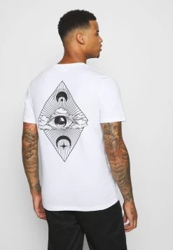 YOURTURN Eye Moon Tee Unisex - T-Shirt Imprimé - White
