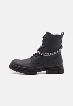 YOURTURN Unisex - Bottines À Lacets - Black