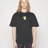 YOURTURN Pokemon Pikachu Unisex - T-Shirt Imprimé - Black