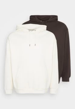 YOURTURN 2 Pack Unisex - Sweat À Capuche - Brown/Off-White -Mode-YOURTURN 4fc56a2d85334963ba991ae432107540