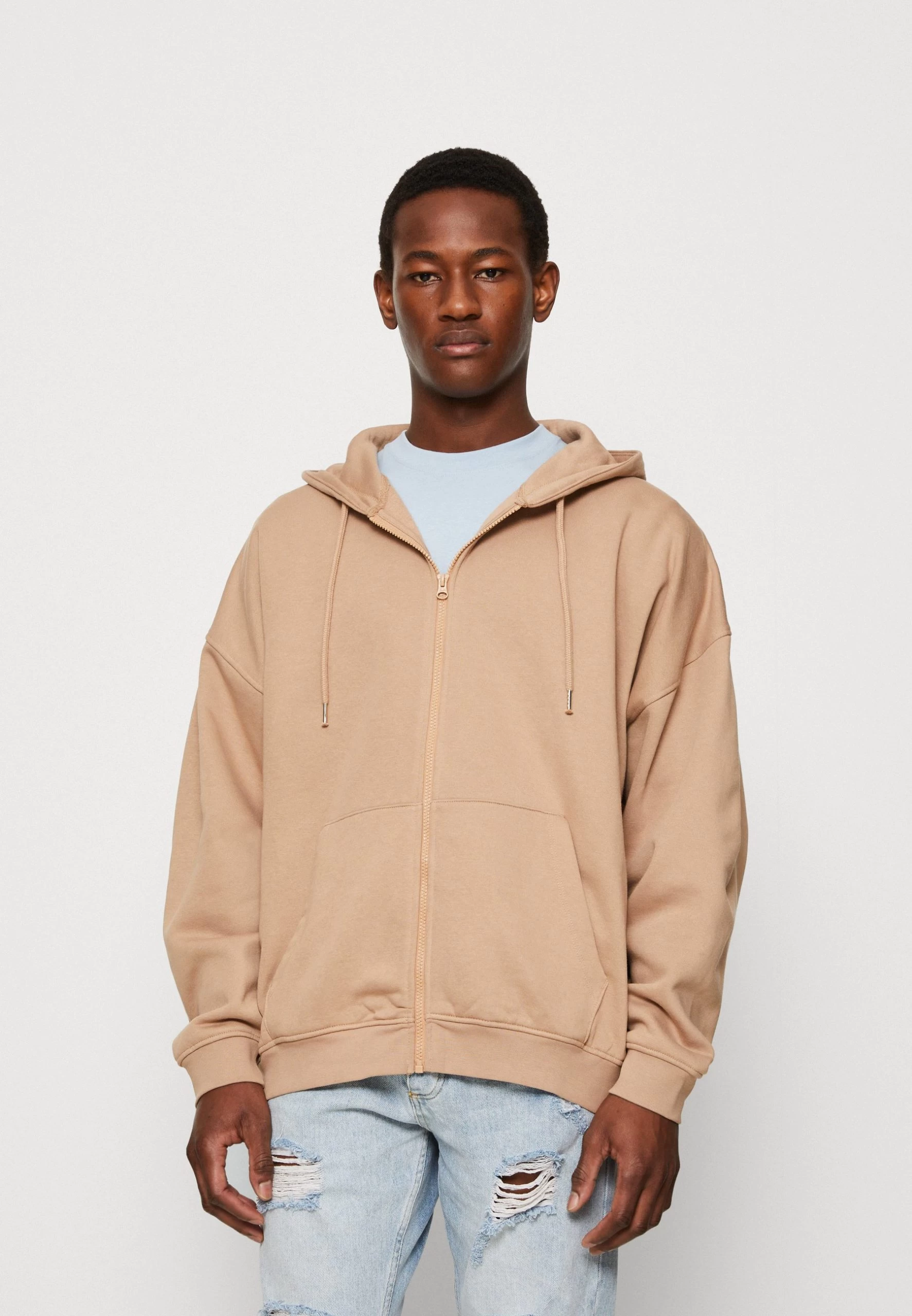 YOURTURN Unisex - Sweat Zippé - Tan 1 YOURTURN Unisex - Sweat Zippé - Tan