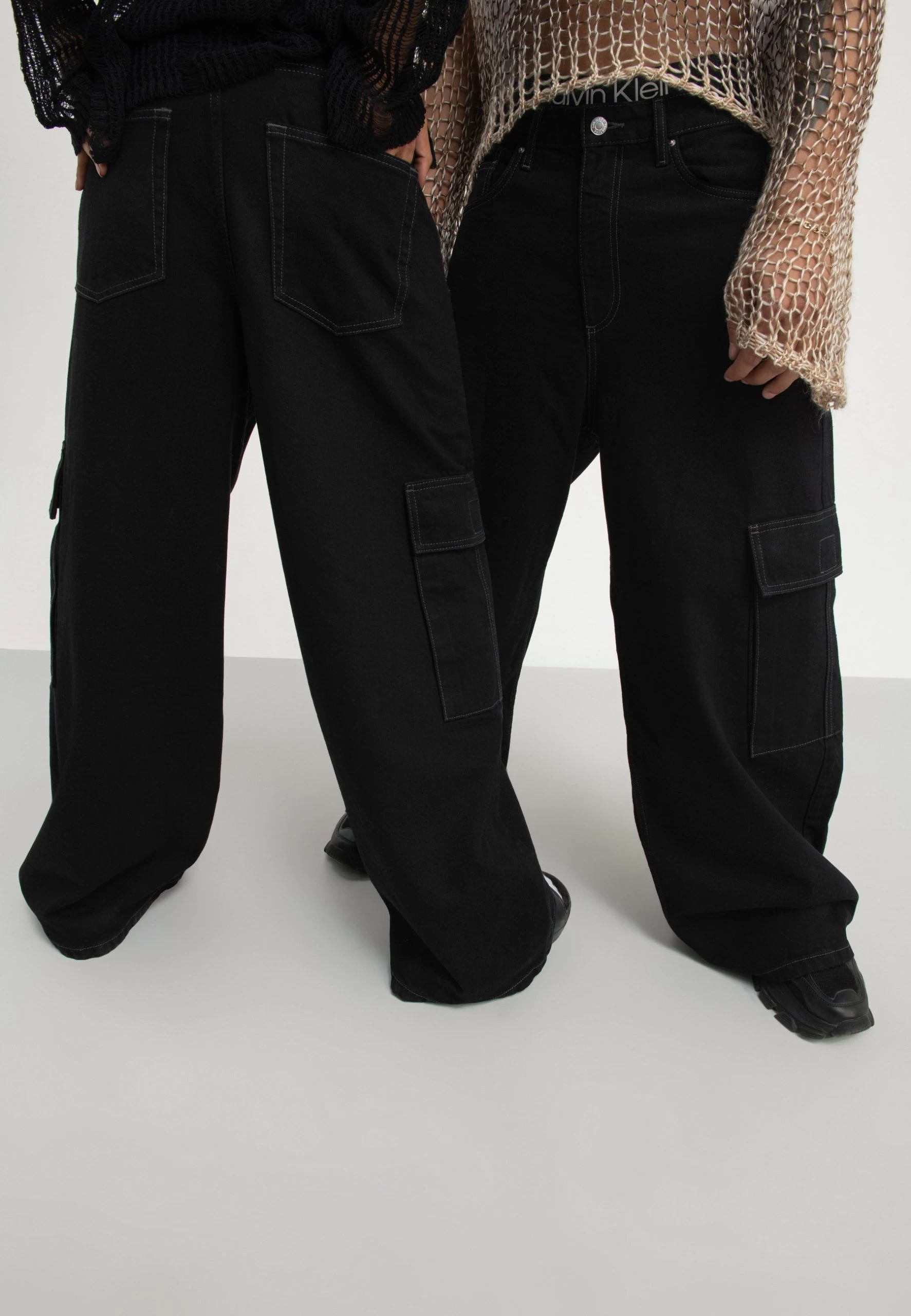 YOURTURN Unisex - Jean Boyfriend - Black Denim 3 YOURTURN Unisex - Jean Boyfriend - Black Denim – Image 3