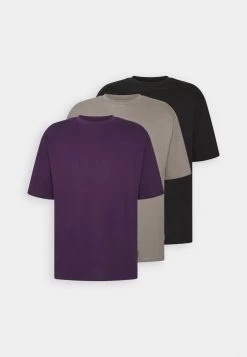 YOURTURN 3Pack Unisex - T-Shirt Basique - Grey/Purple/Black -Mode-YOURTURN 6d30af072c764e1881baa9012c5deaf0
