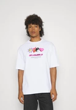 YOURTURN Unisex - T-Shirt Imprimé - White