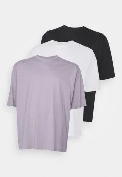YOURTURN Unisex 3 Pack - T-Shirt Basique - White/Lilac/Black -Mode-YOURTURN 74a88e3257534b588c923bdfe378d85a