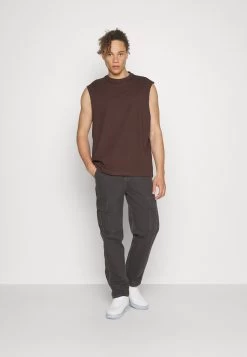 YOURTURN Unisex 2 Pack - Débardeur - Light Grey/Brown