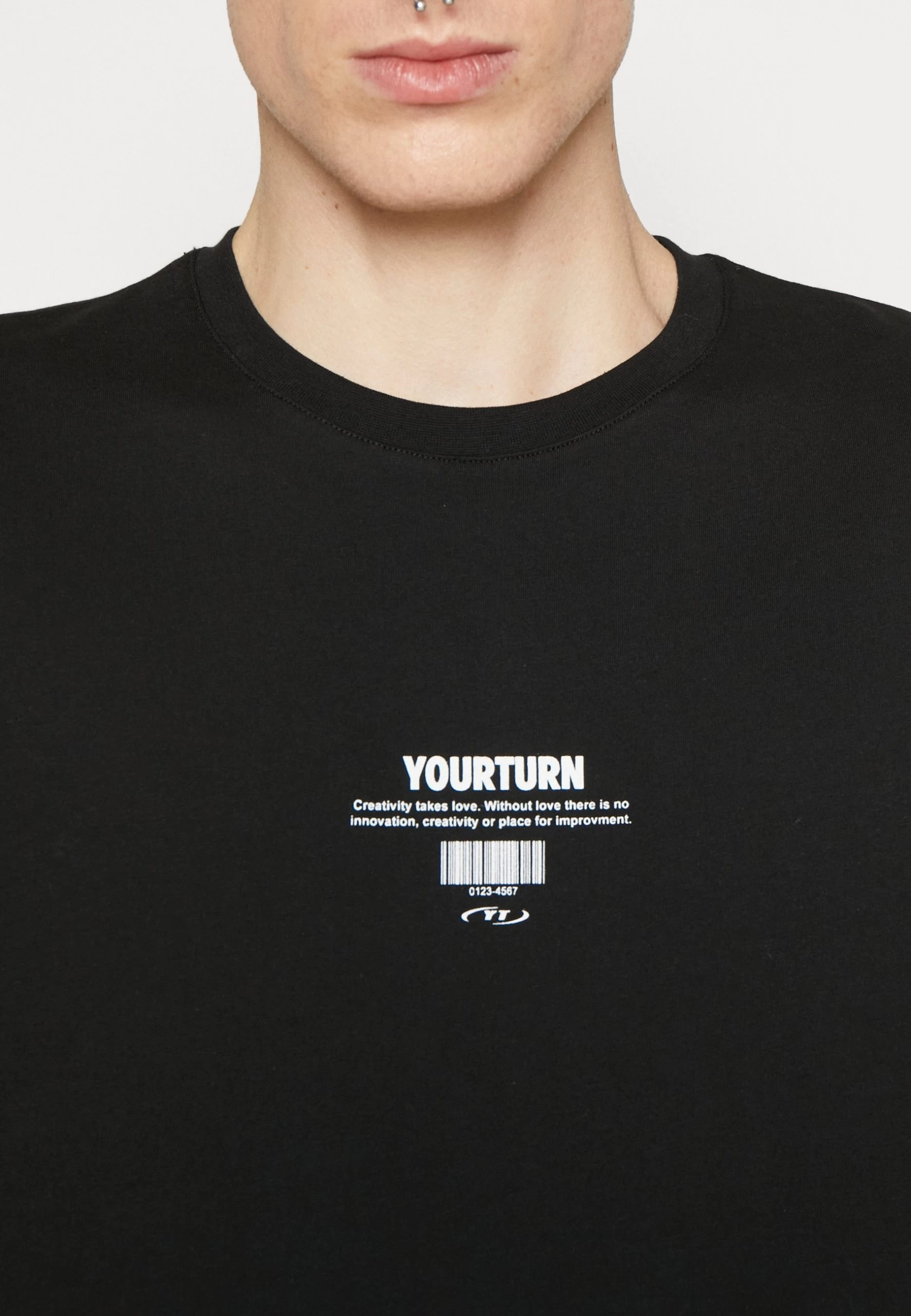 YOURTURN Unisex - T-Shirt Imprimé - Black 7 YOURTURN Unisex - T-Shirt Imprimé - Black – Image 7