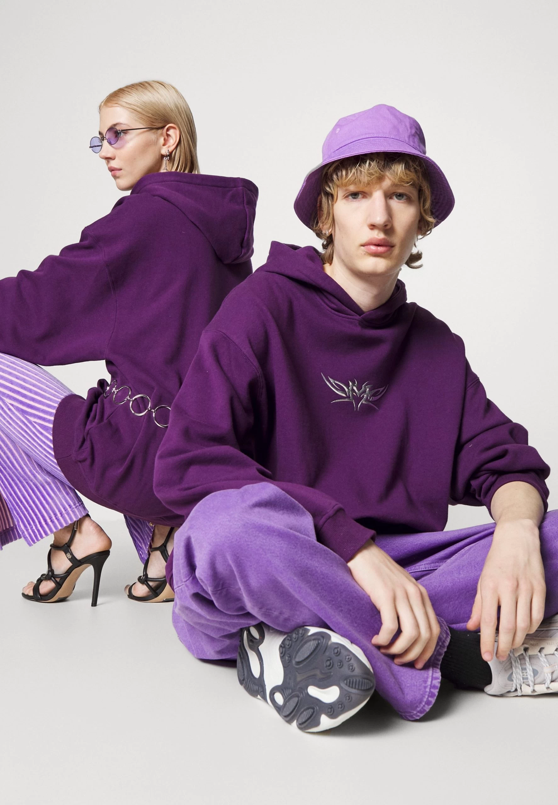 YOURTURN Unisex - Sweat À Capuche - Dark Purple 4 YOURTURN Unisex - Sweat À Capuche - Dark Purple – Image 4