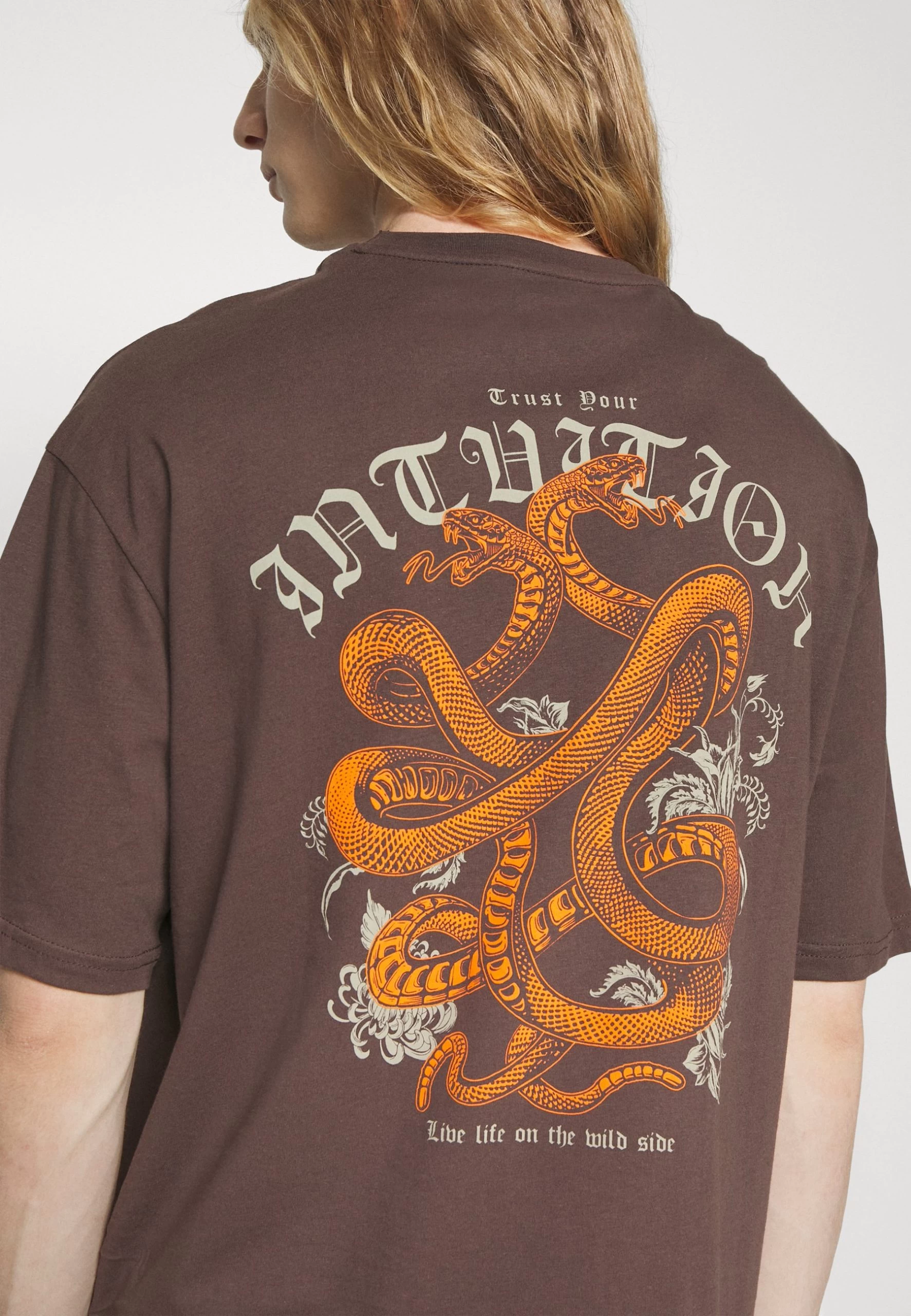 YOURTURN Unisex - T-Shirt Imprimé - Brown 4 YOURTURN Unisex - T-Shirt Imprimé - Brown – Image 4