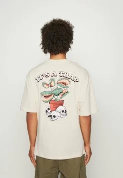 YOURTURN Skull Graphic - T-Shirt Imprimé - Beige -Mode-YOURTURN 90cb5f2c4b49499ea8f45eddad755389