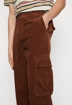 YOURTURN Corduroy Unisex - Pantalon Cargo - Dark Brown -Mode-YOURTURN 90e0f6769eeb4461833d00811eab3b76