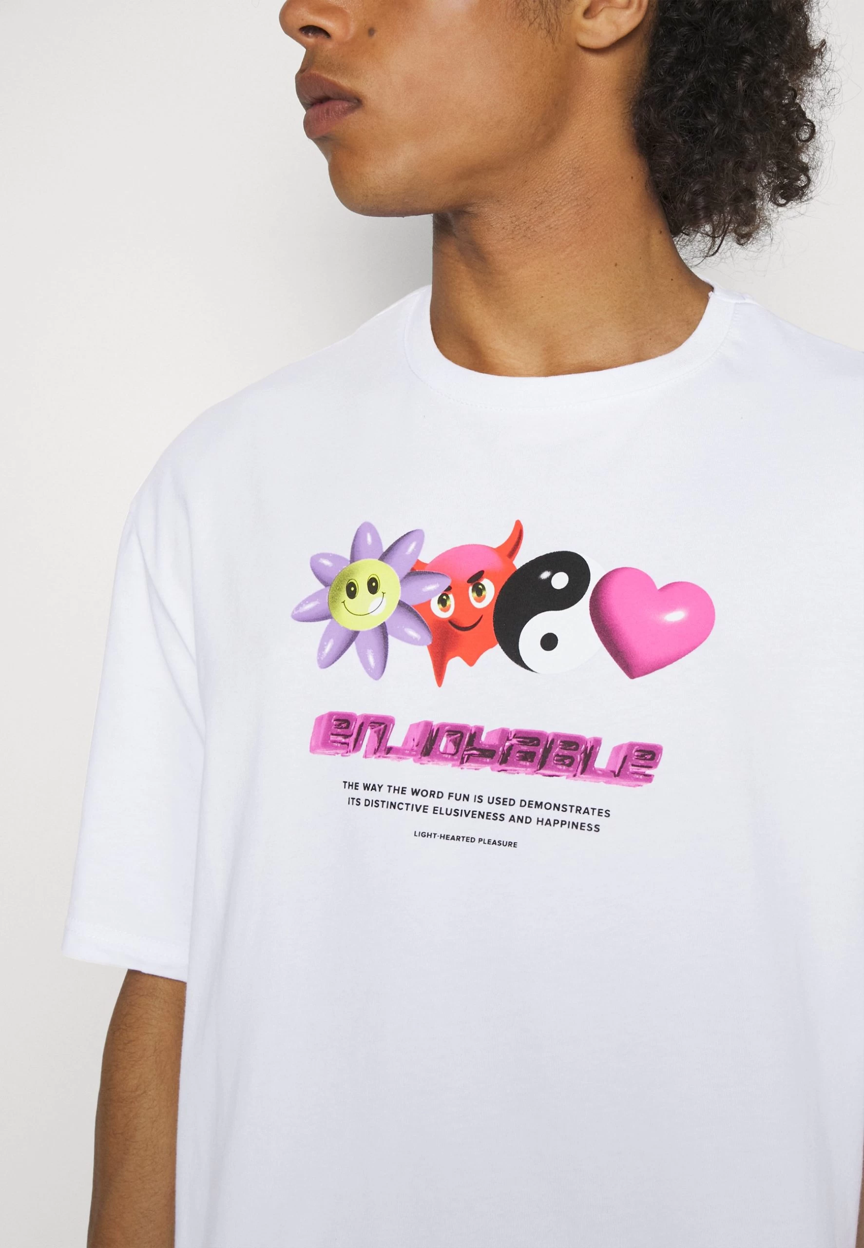 YOURTURN Unisex - T-Shirt Imprimé - White 7 YOURTURN Unisex - T-Shirt Imprimé - White – Image 7