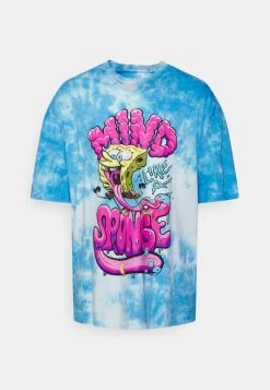YOURTURN Spongebob Tie Dye Graphic Tee - T-Shirt Imprimé - Blue