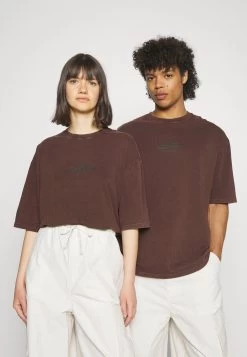 YOURTURN Unisex - T-Shirt Imprimé - Dark Brown