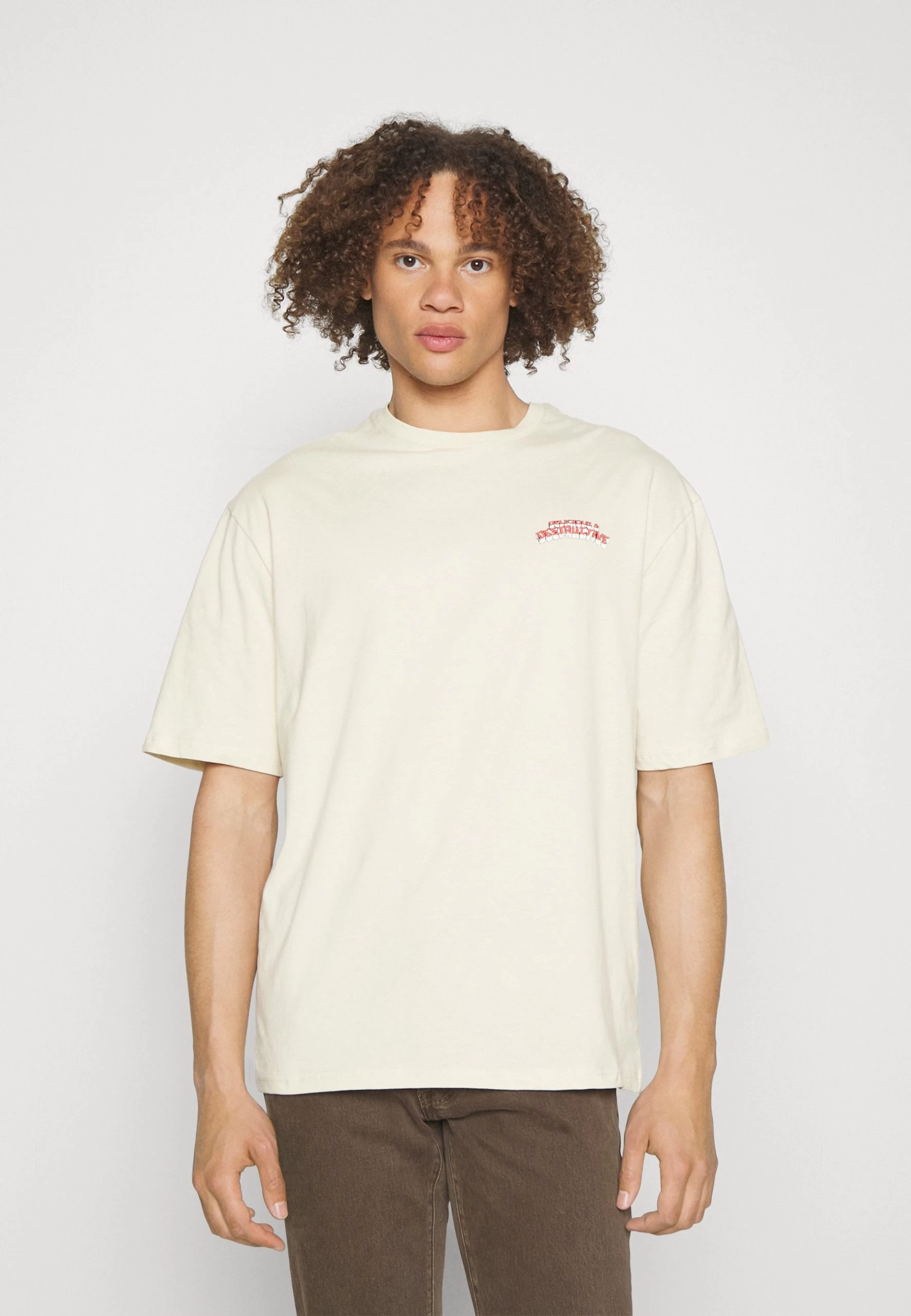 YOURTURN T-Shirt Imprimé - Beige 1 YOURTURN T-Shirt Imprimé - Beige