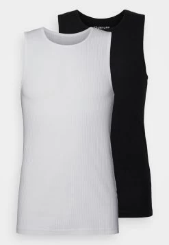 YOURTURN Slim Fit Ribbed Tank Unisex 2 Pack - Débardeur - White/Black -Mode-YOURTURN 9bef1e2c291b408494d2cd2eeb9b8cc1