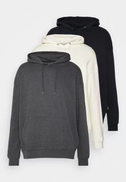 YOURTURN Unisex 3 Pack - Sweat À Capuche - Black/Mottled Dark Grey/Off White -Mode-YOURTURN 9f67d9effa7b40808acf2ad0fce05e81