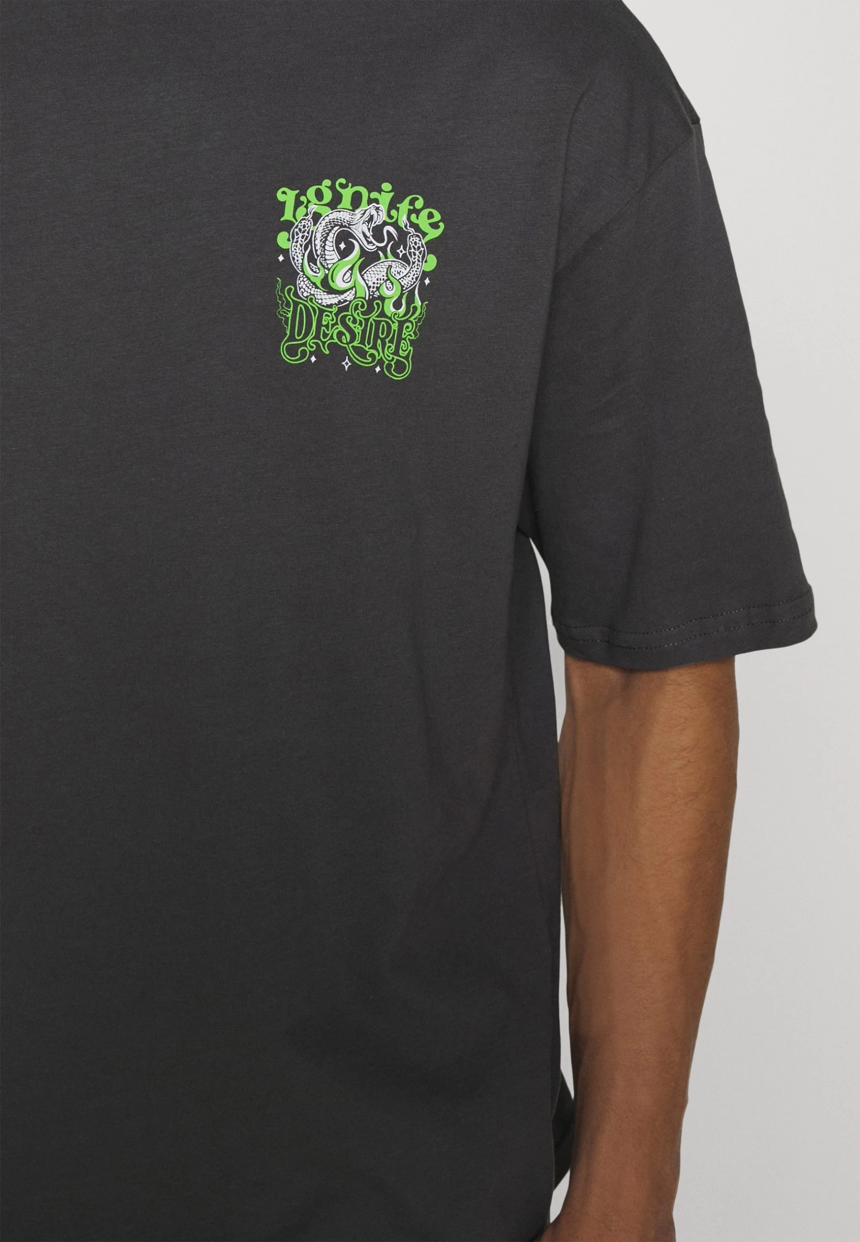 YOURTURN Snake Desire Tee Unisex - T-Shirt Imprimé - Dark Grey 7 YOURTURN Snake Desire Tee Unisex - T-Shirt Imprimé - Dark Grey – Image 7