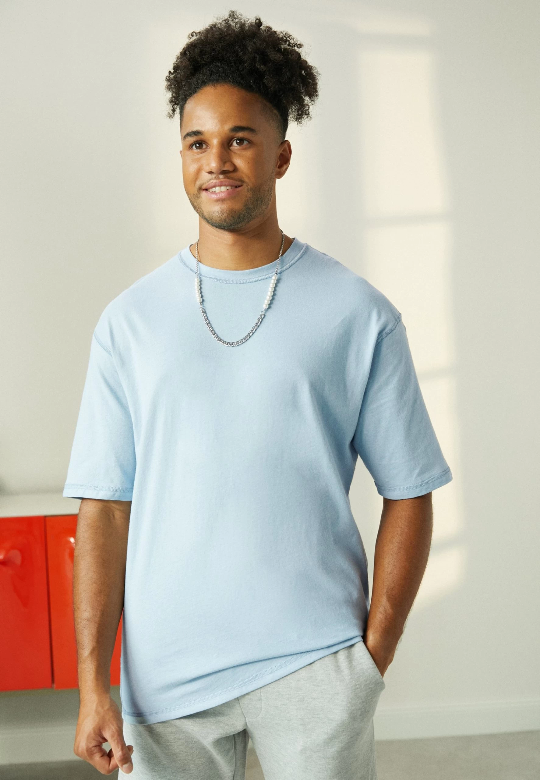 YOURTURN Unisex - T-Shirt Basique - Blue 1 YOURTURN Unisex - T-Shirt Basique - Blue