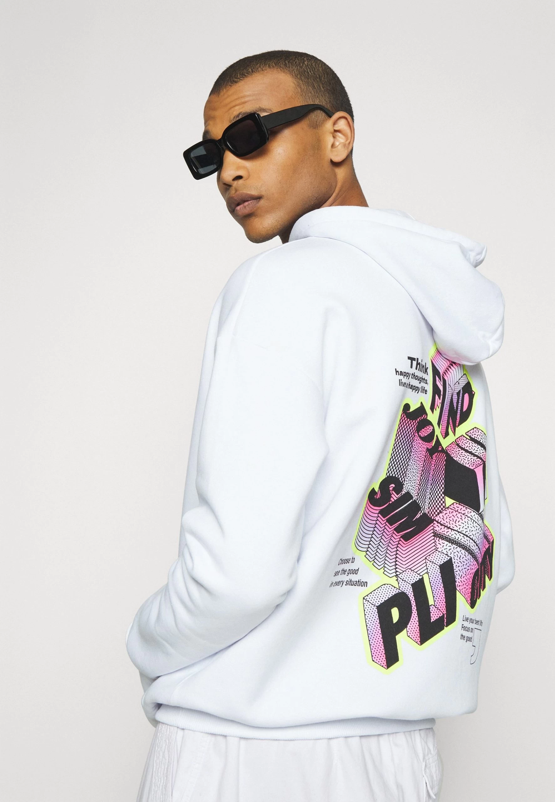 YOURTURN Letters - Sweat À Capuche - White 4 YOURTURN Letters - Sweat À Capuche - White – Image 4