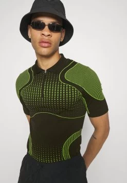 YOURTURN Unisex - Polo - Black/Green -Mode-YOURTURN a932c9cd3699458d904952ff254a806a