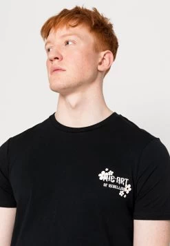 YOURTURN Dragon Tiger Tee - T-Shirt Imprimé - Black -Mode-YOURTURN aaeff5554c094769929186974f7f8a59