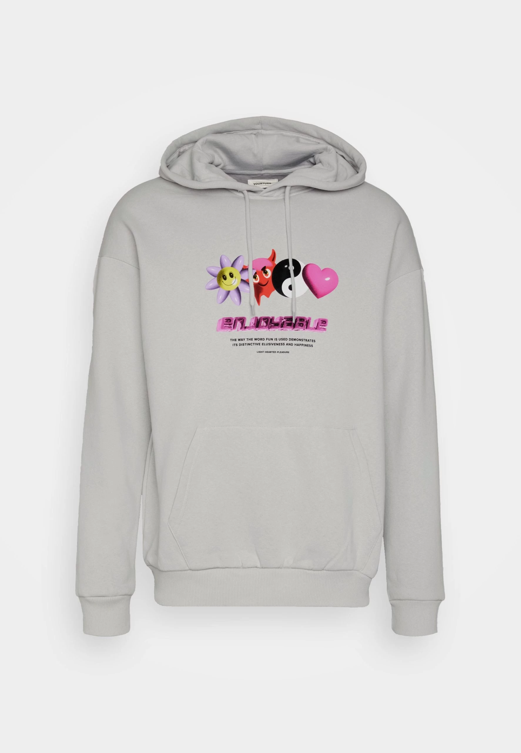 YOURTURN Unisex - Sweat À Capuche - Grey 5 YOURTURN Unisex - Sweat À Capuche - Grey – Image 5