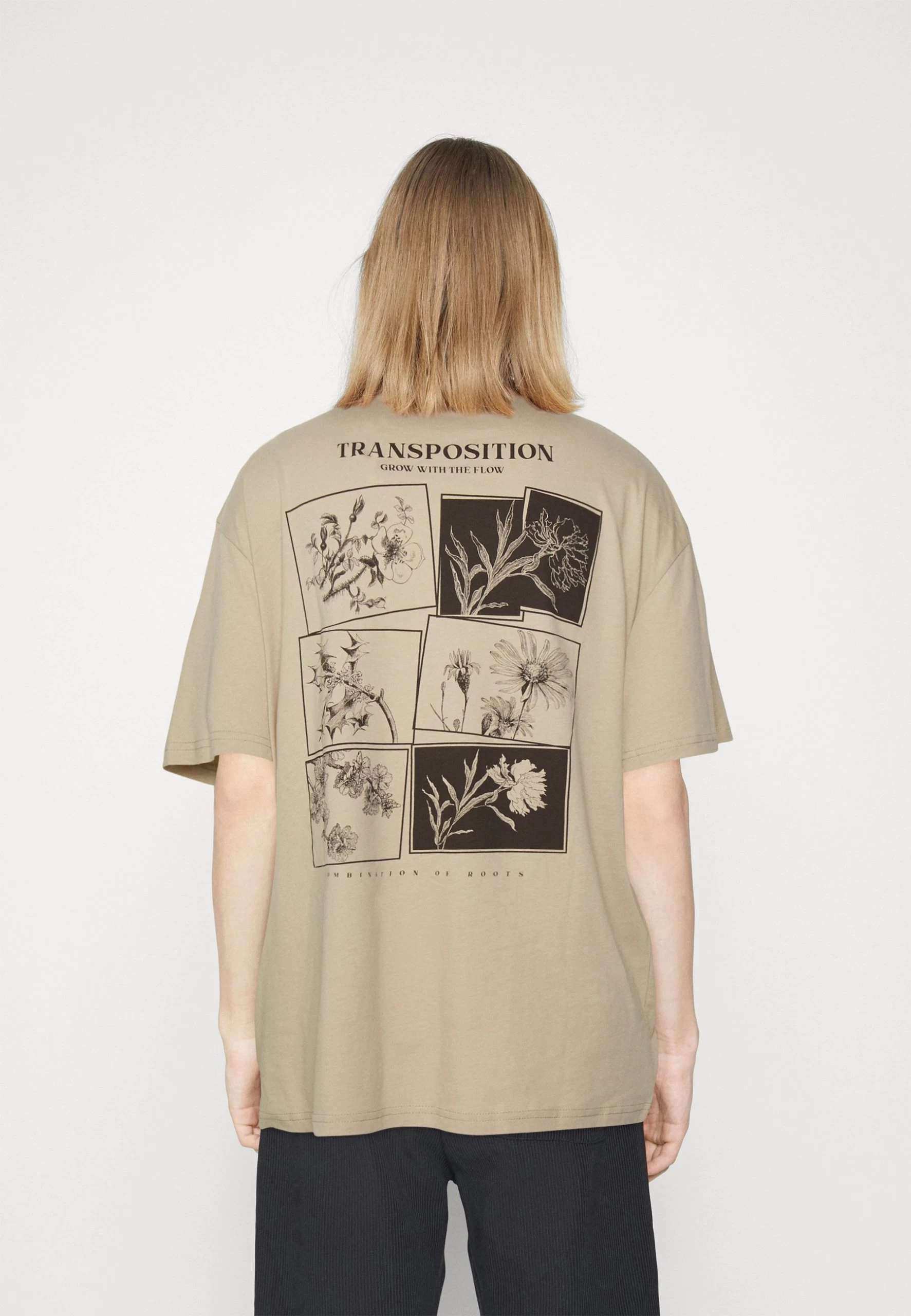 YOURTURN Unisex - T-Shirt Imprimé - Beige 3 YOURTURN Unisex - T-Shirt Imprimé - Beige – Image 3