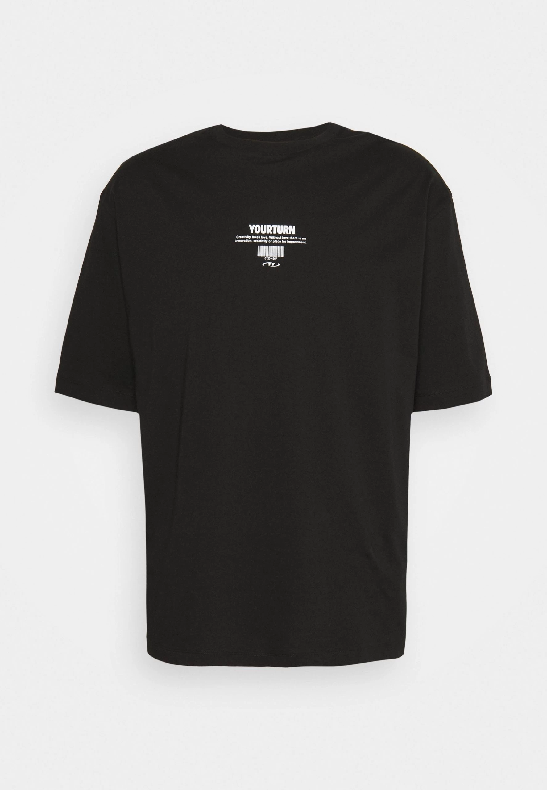 YOURTURN Unisex - T-Shirt Imprimé - Black 6 YOURTURN Unisex - T-Shirt Imprimé - Black – Image 6