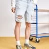YOURTURN Unisex - Short En Jean - Light Blue Denim
