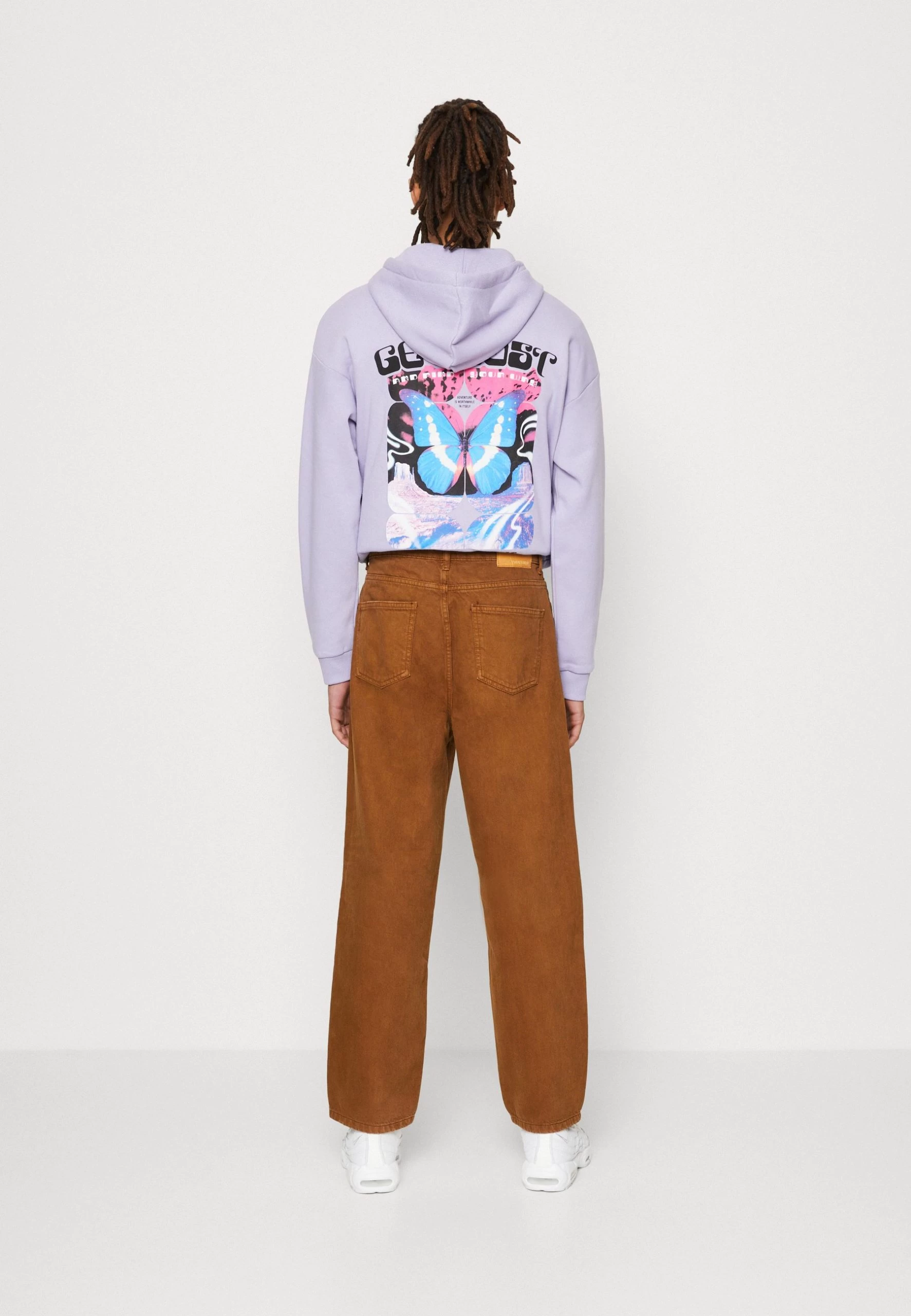 YOURTURN Unisex - Jean Boyfriend - Brown 3 YOURTURN Unisex - Jean Boyfriend - Brown – Image 3