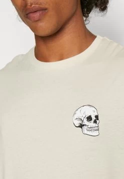 YOURTURN Skull Graphic - T-Shirt Imprimé - Beige -Mode-YOURTURN c564c1f2f9e743cc97f7df38fcdd588c