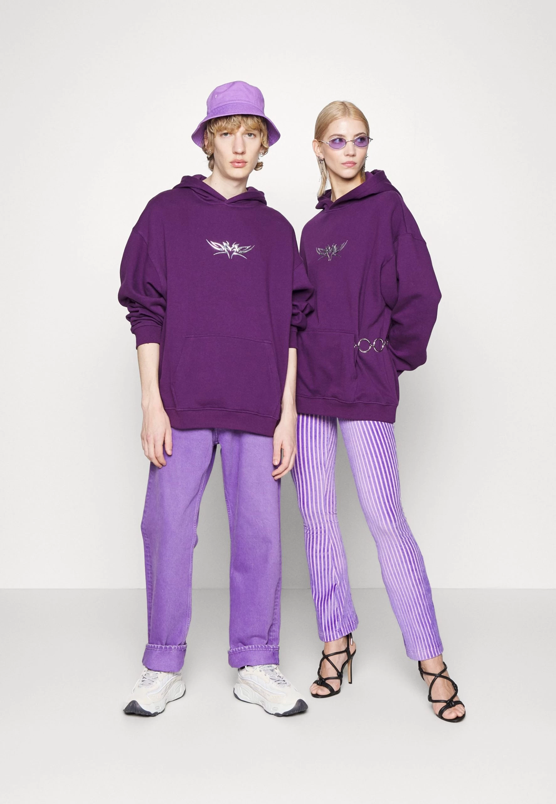 YOURTURN Unisex - Sweat À Capuche - Dark Purple 2 YOURTURN Unisex - Sweat À Capuche - Dark Purple – Image 2
