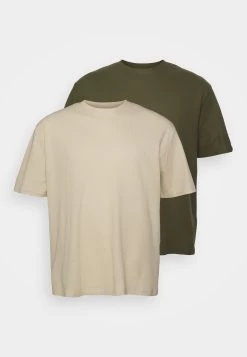 YOURTURN Unisex - T-Shirt Basique - Light Green/ Off-White -Mode-YOURTURN c79586a67b644f9d8df9dcf9e2af5ece