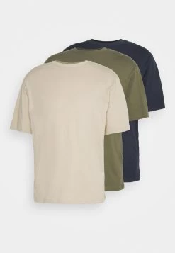 YOURTURN 3Pack Unisex - T-Shirt Basique - Olive, Beige, Dark Blue -Mode-YOURTURN c9781a2078894637b28a4d312cb66c40